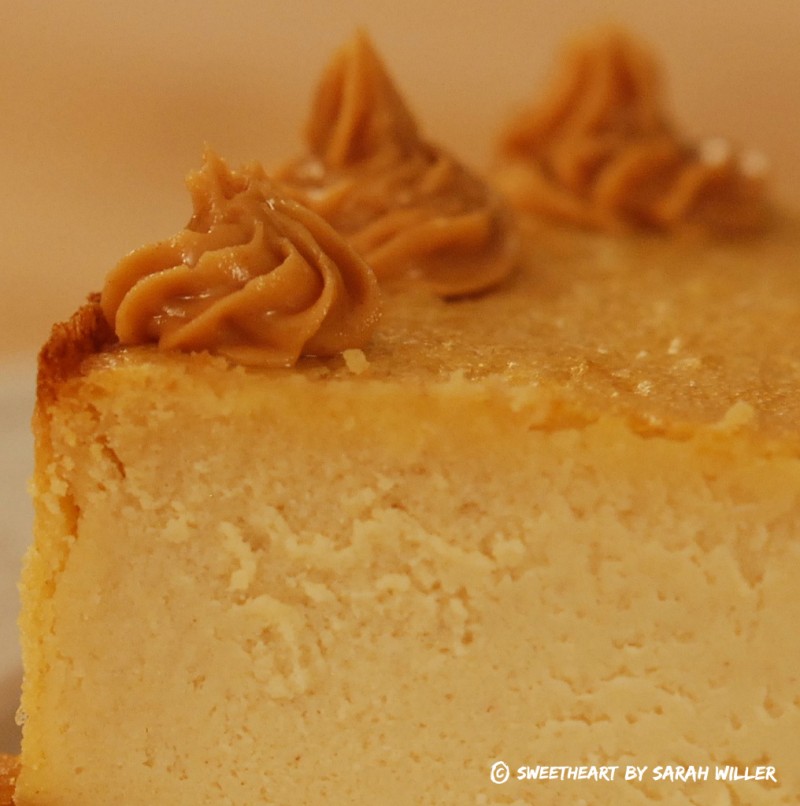 Cheesecake beurre de cacahuètes détail