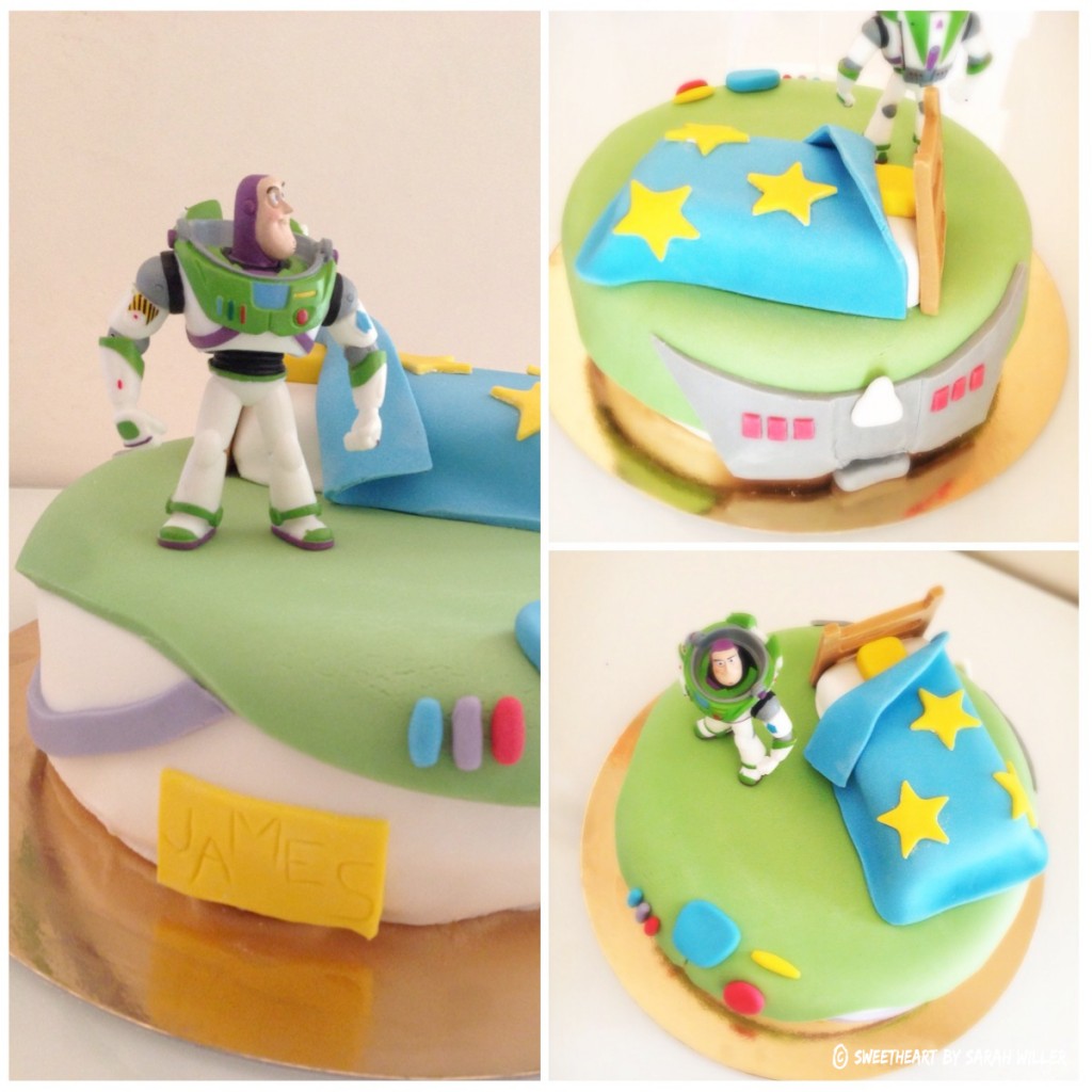 Buzz l'Eclair gâteau d'anniversaire pâte à sucre
