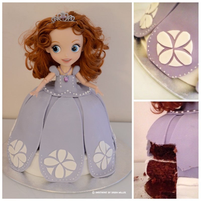 Princess Sofia birthday cake design