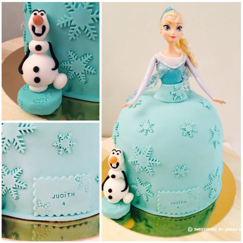 Reine des neiges gâteau d'anniversaire